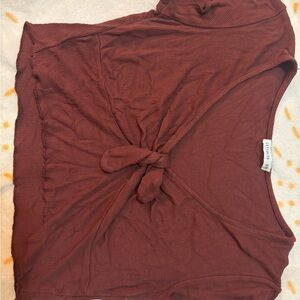 Rust Red Knotted Top